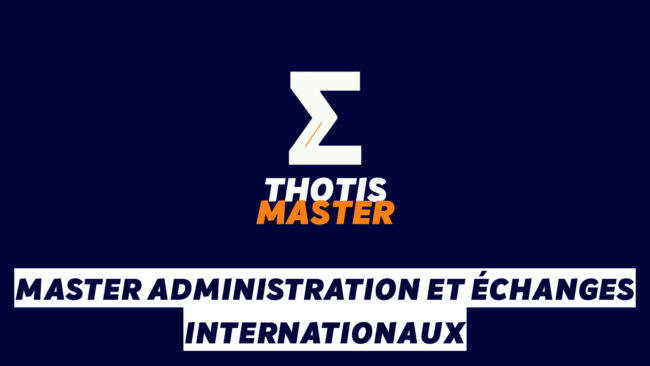 Master Administration et échanges internationaux