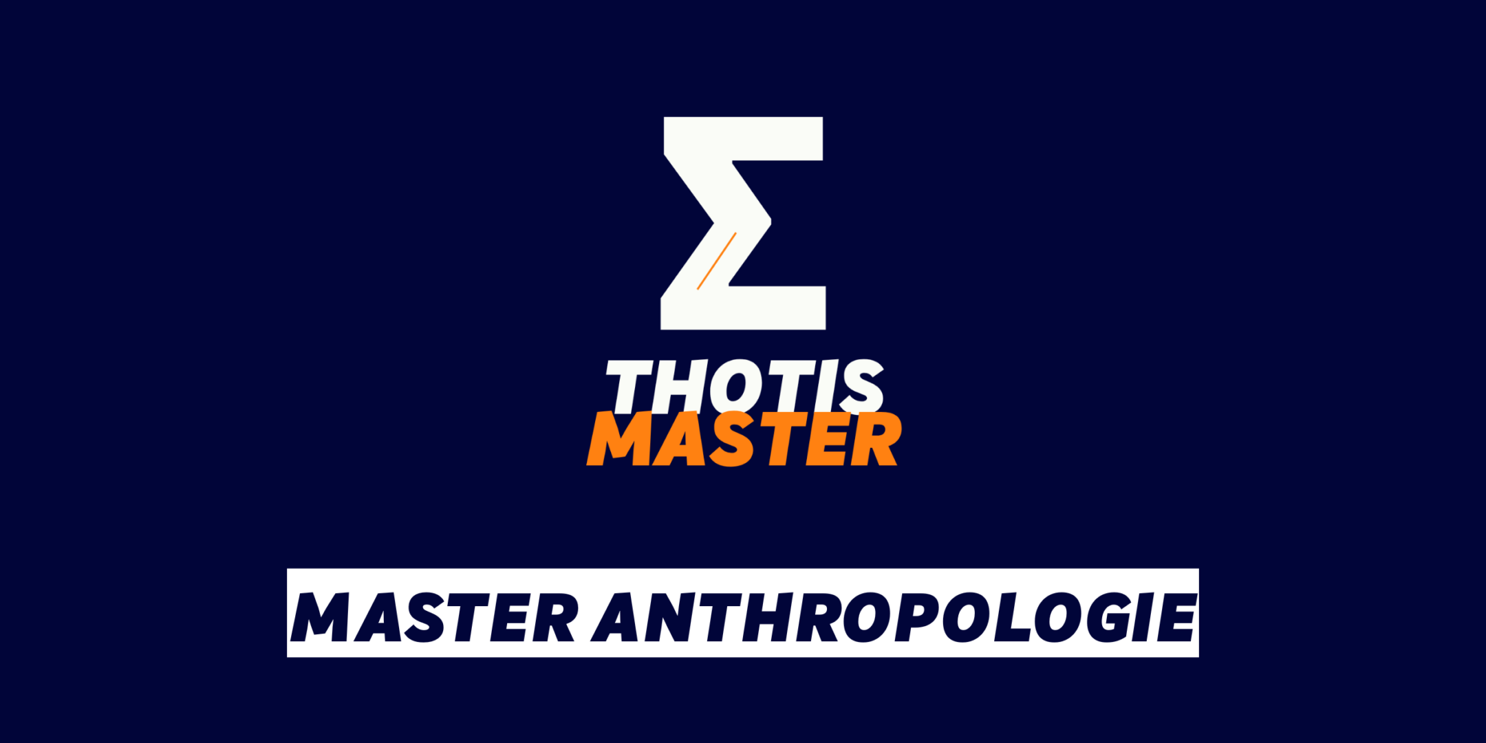 Master Anthropologie