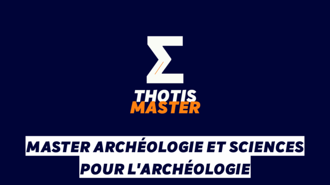 Master Archéologie et sciences pour l’archéologie Master Archéologie et sciences pour l'archéologie