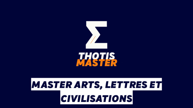 Master Arts, lettres et civilisations
