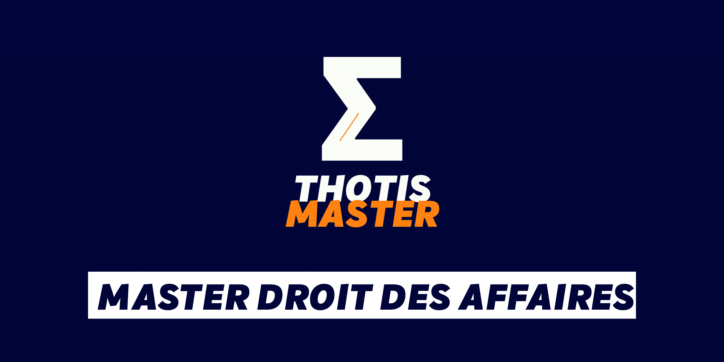 Master Droit des Affaires