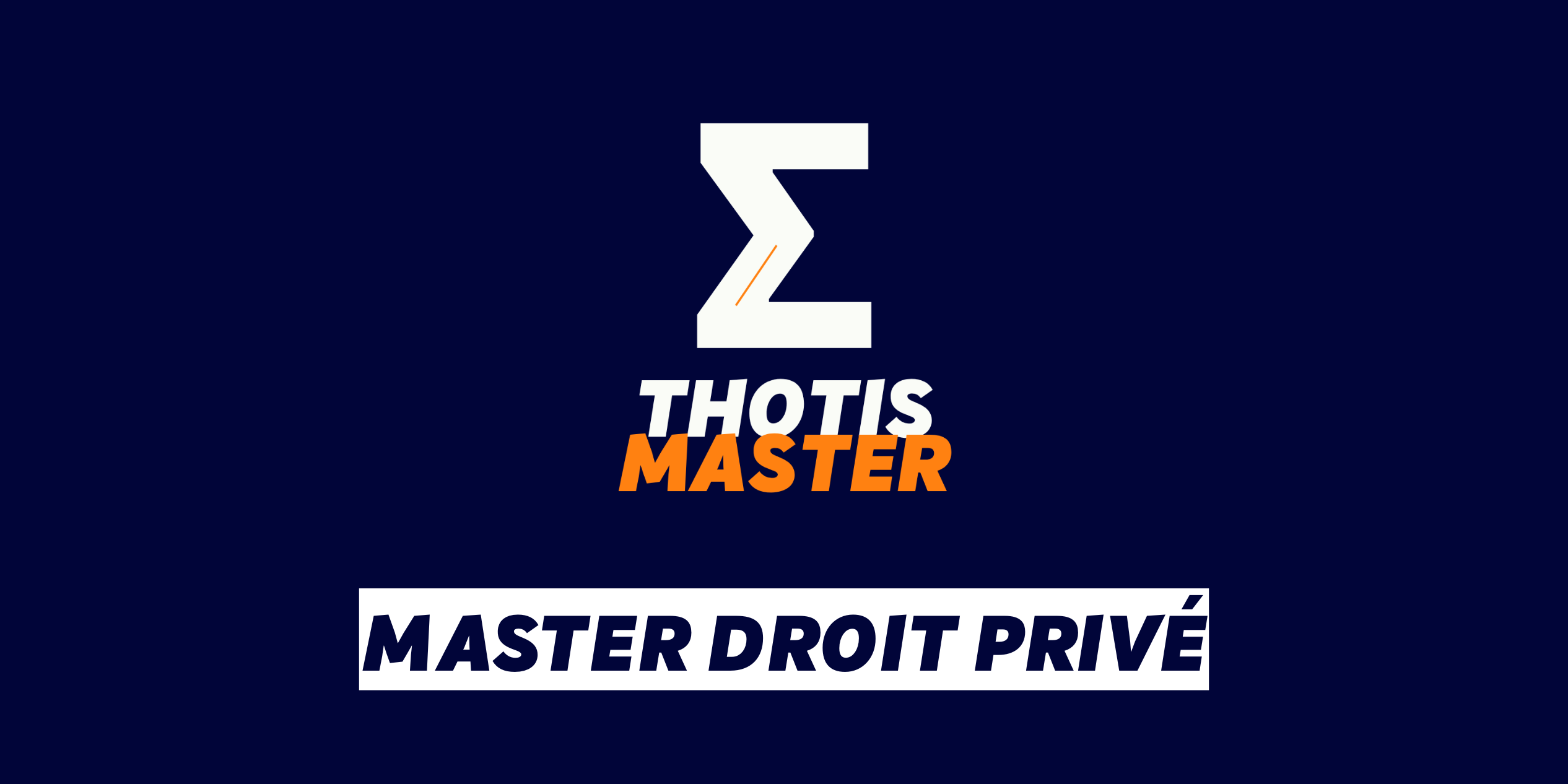 Master Droit privé