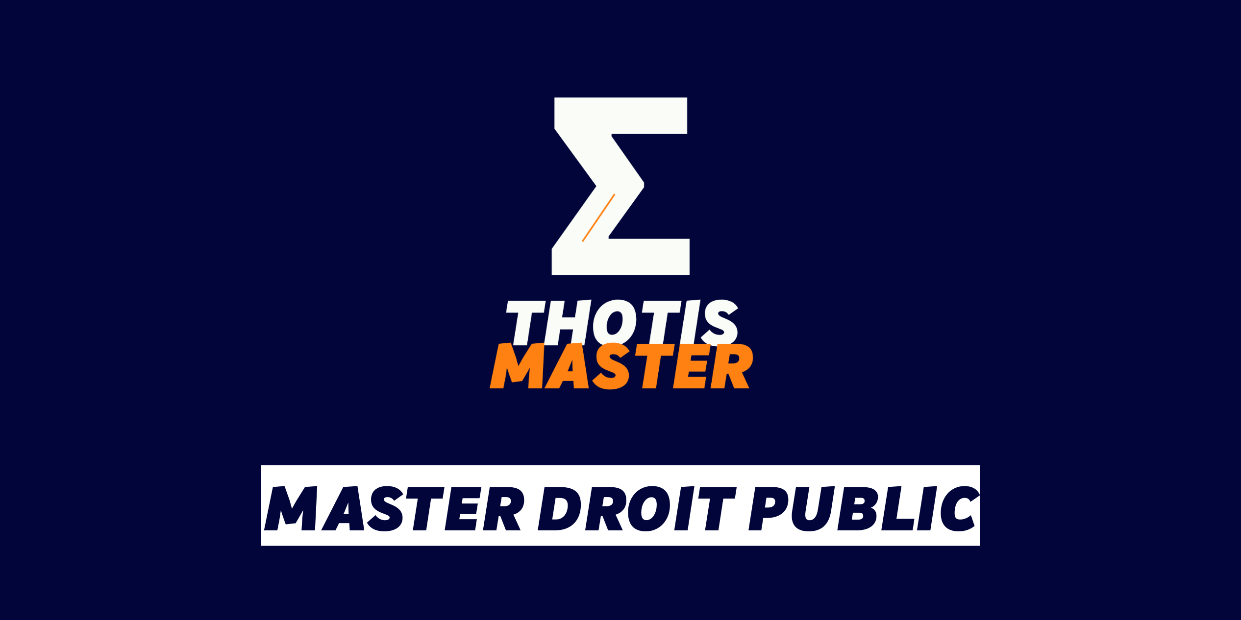Master Droit public