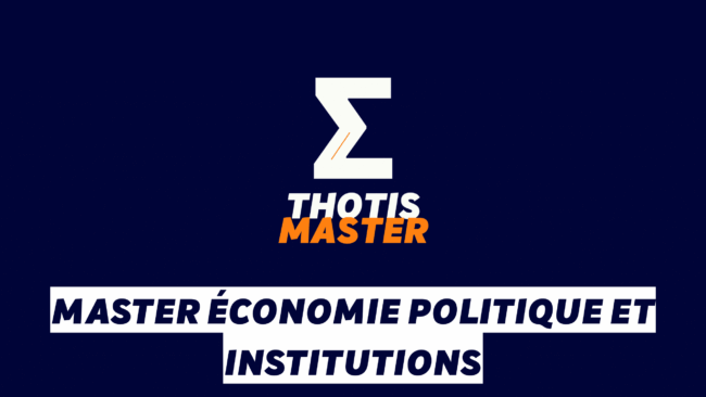 Master Économie politique et institutions