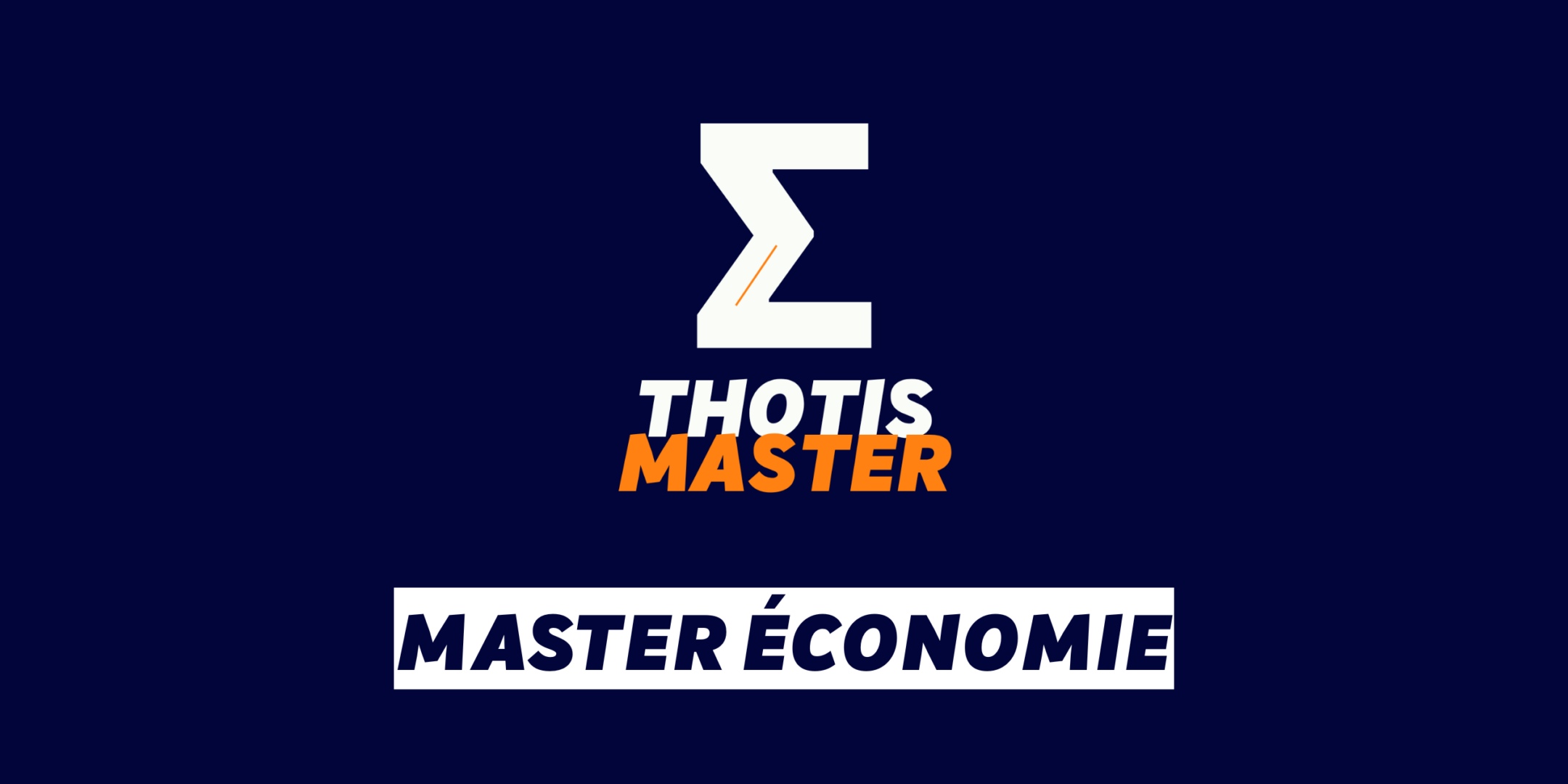 Master Économie