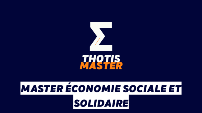Master Économie sociale et solidaire Master Économie sociale et solidaire