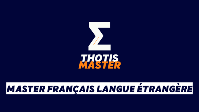 Master Français langue étrangère Master Français langue étrangère