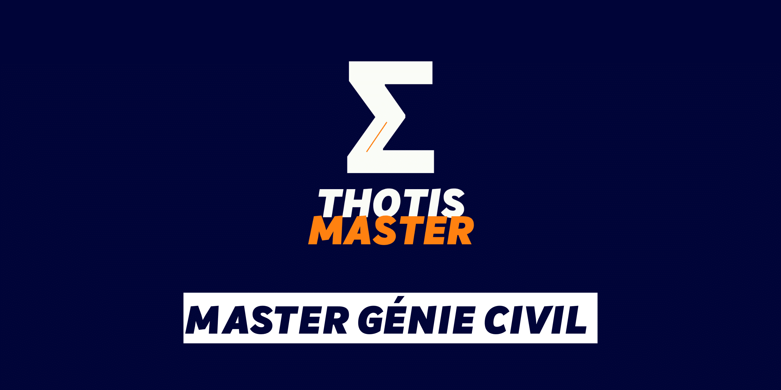Master Génie civil Master Génie civil