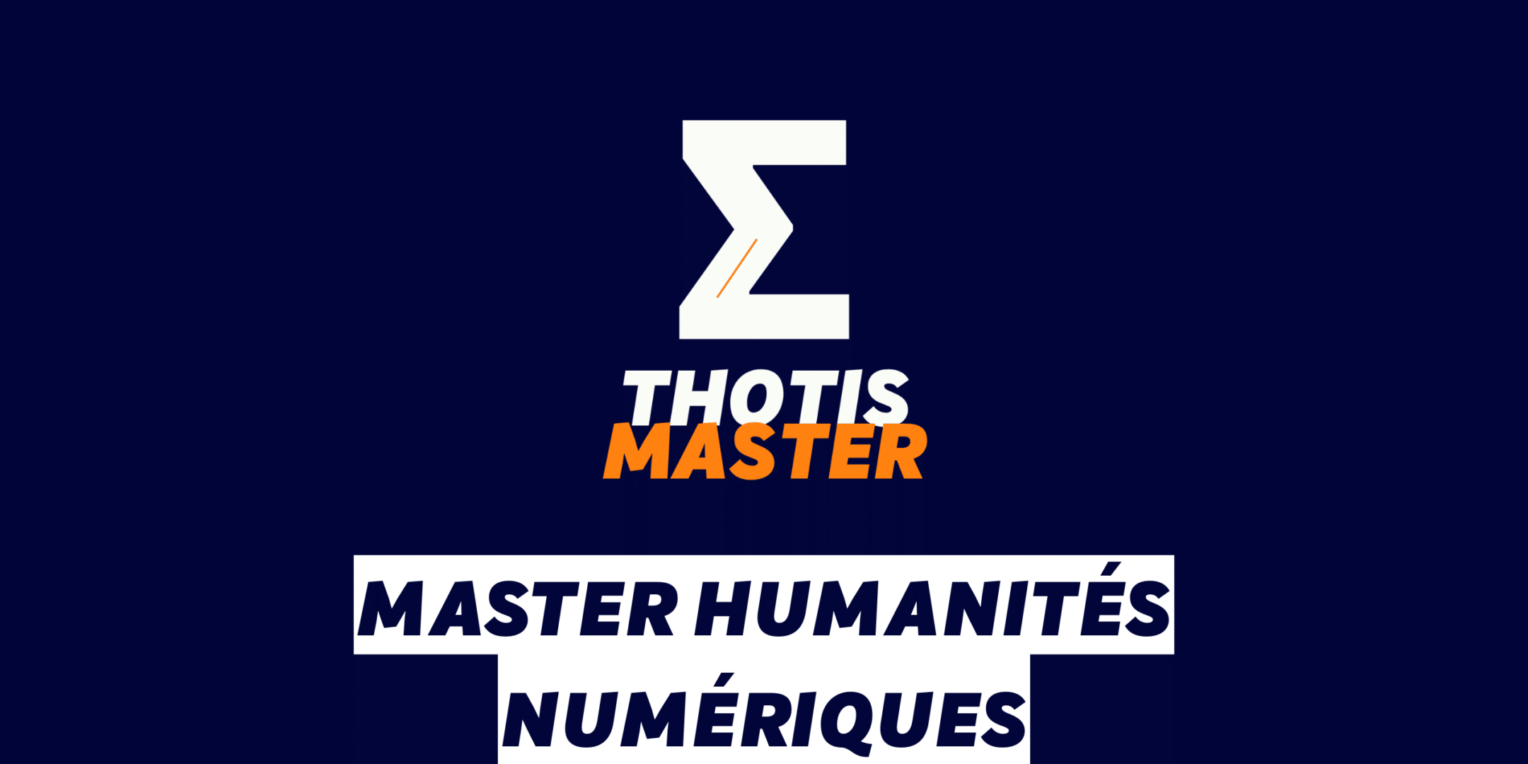 Master Humanités numériques