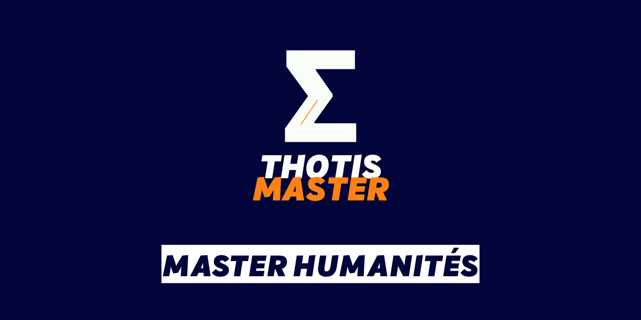 Master Humanités