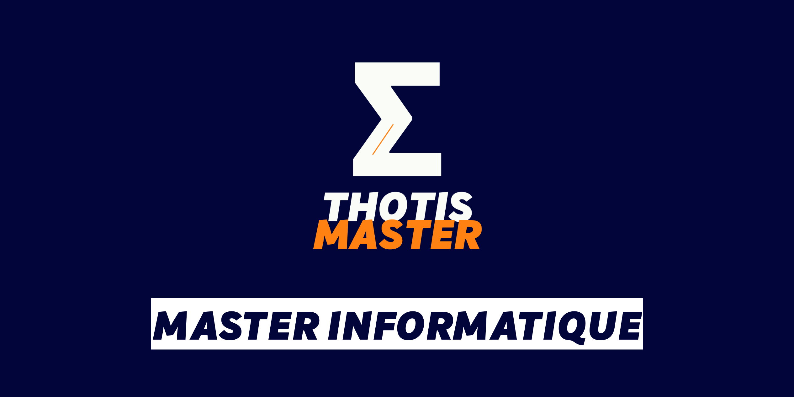 Master Informatique Master Informatique