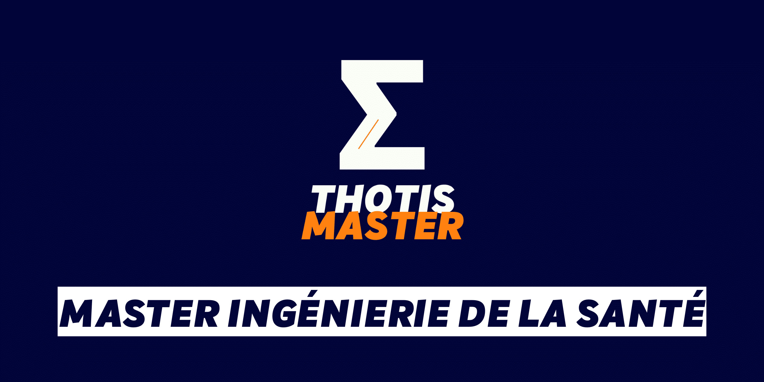 Master Ingénierie de la santé Master Ingénierie de la santé