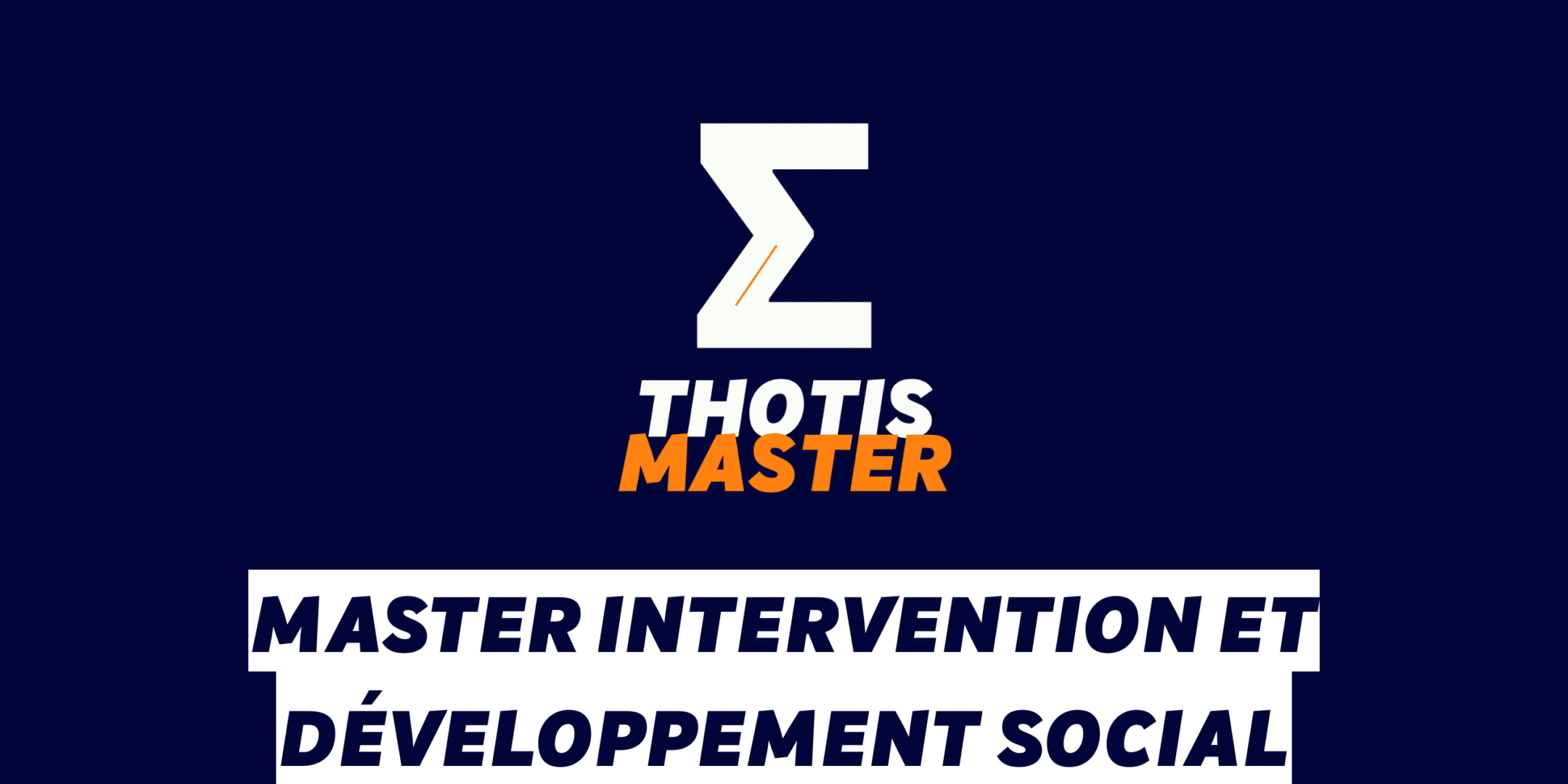 Master Intervention et développement social