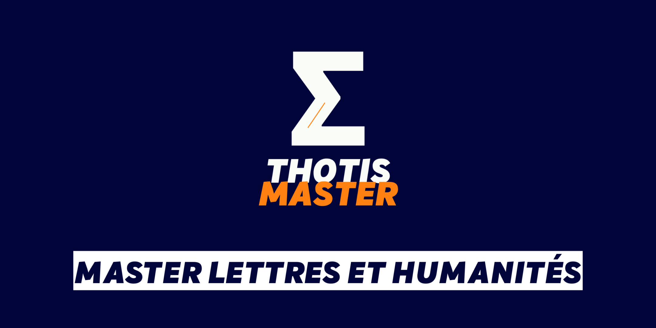 Master Lettres et humanités
