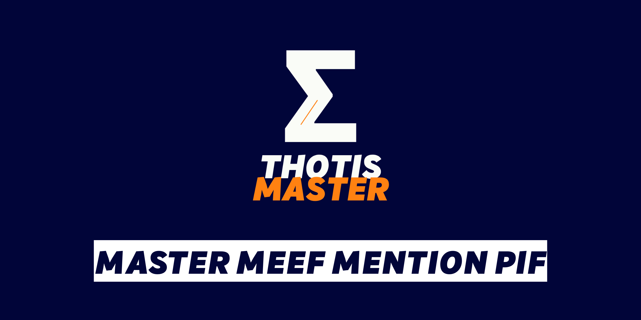 Master MEEF mention PIF Master MEEF mention PIF
