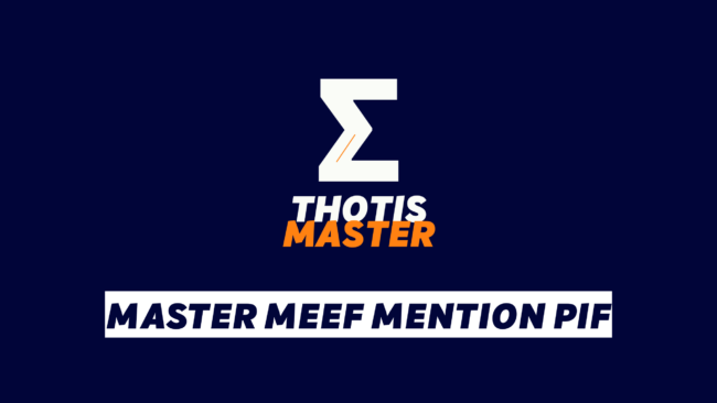 Master MEEF mention PIF
