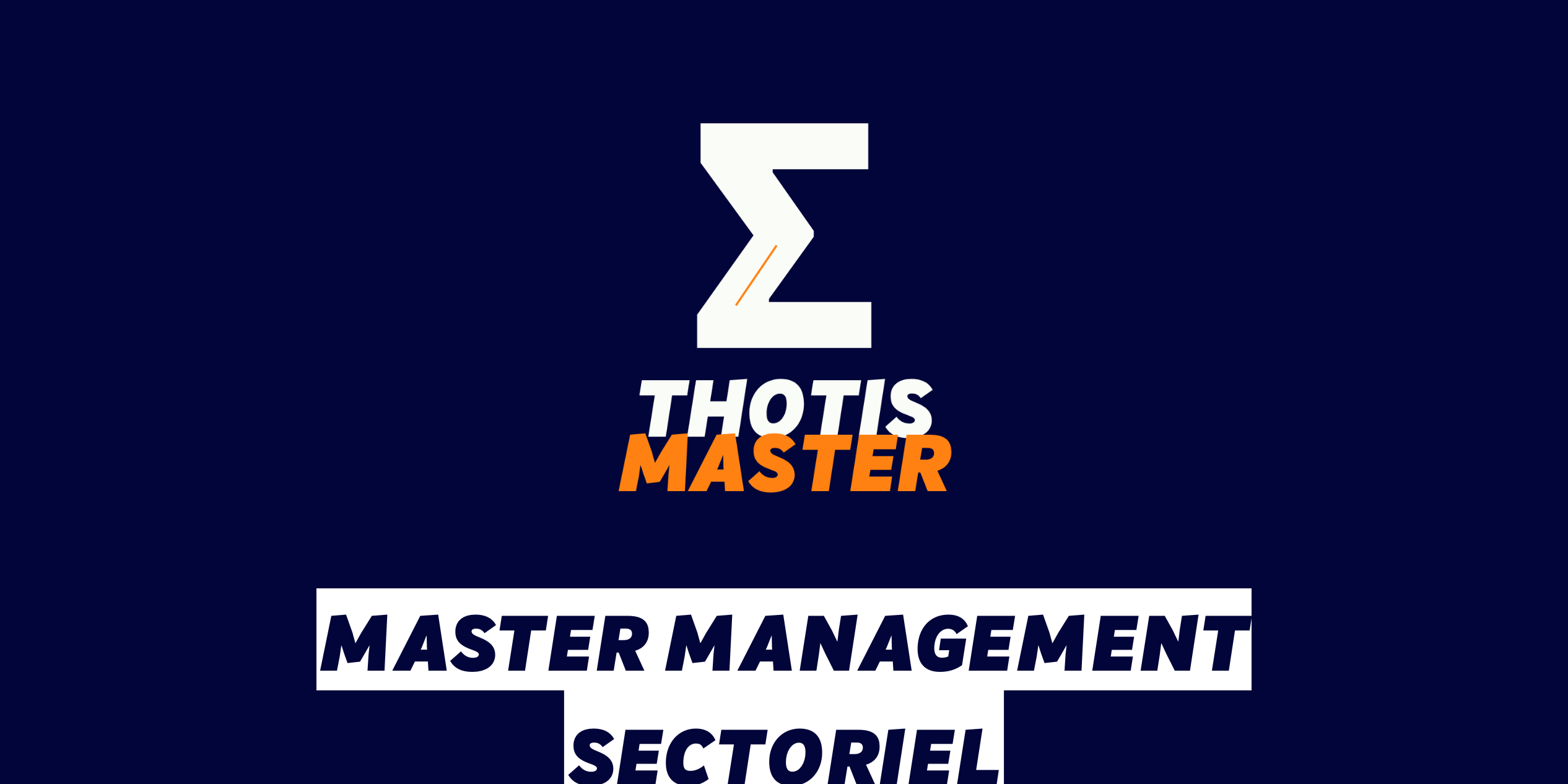 Master Management Sectoriel
