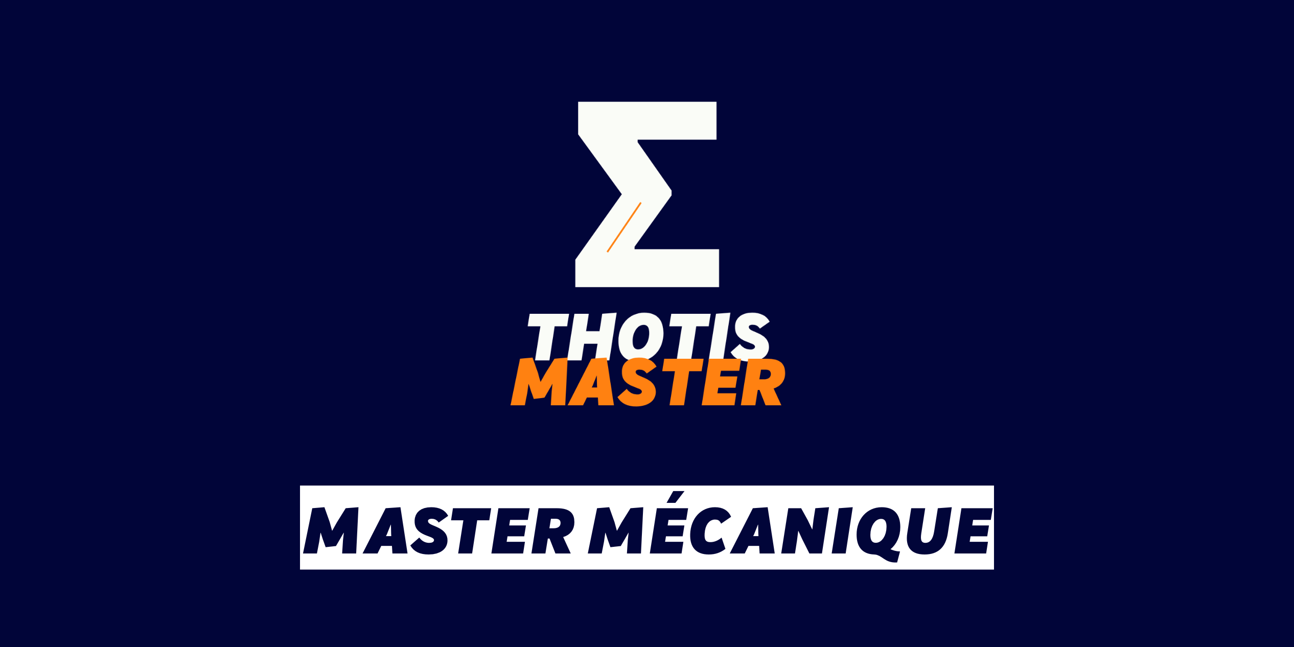 Master Mécanique