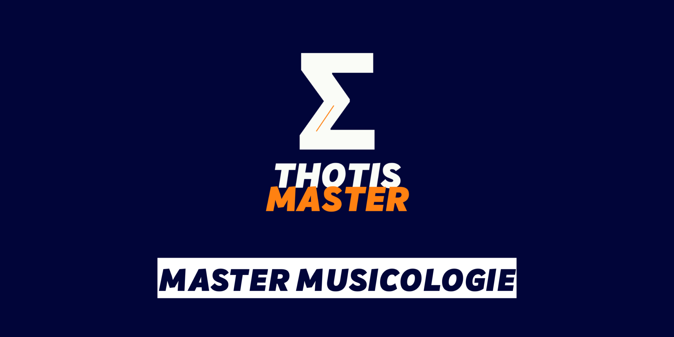 Master Musicologie