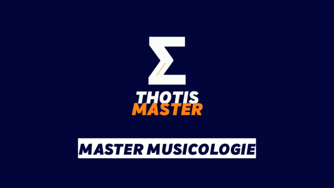 Master Musicologie Master Musicologie