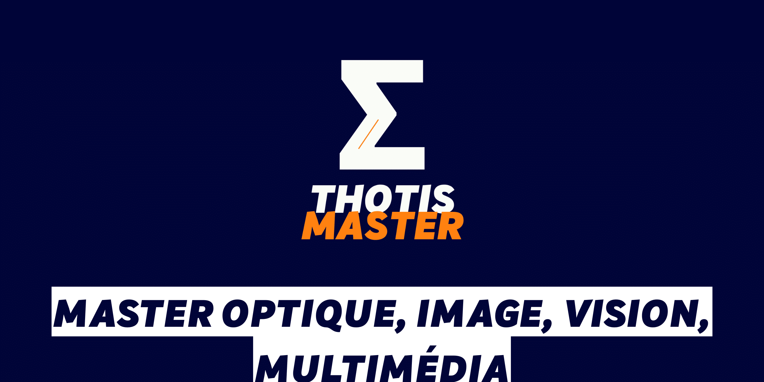 Master Optique, Image, Vision, Multimédia