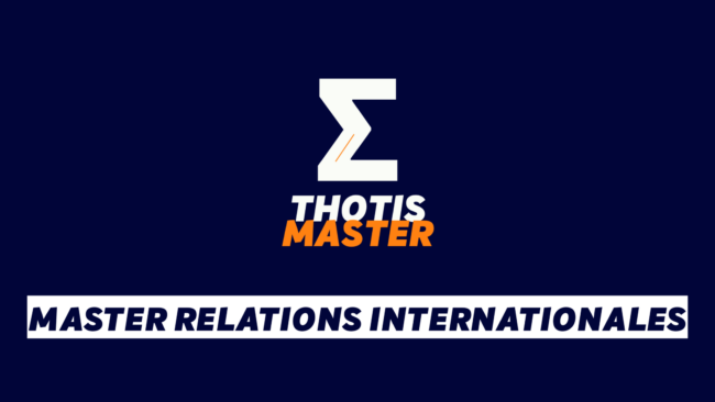Master Relations Internationales Master Relations Internationales