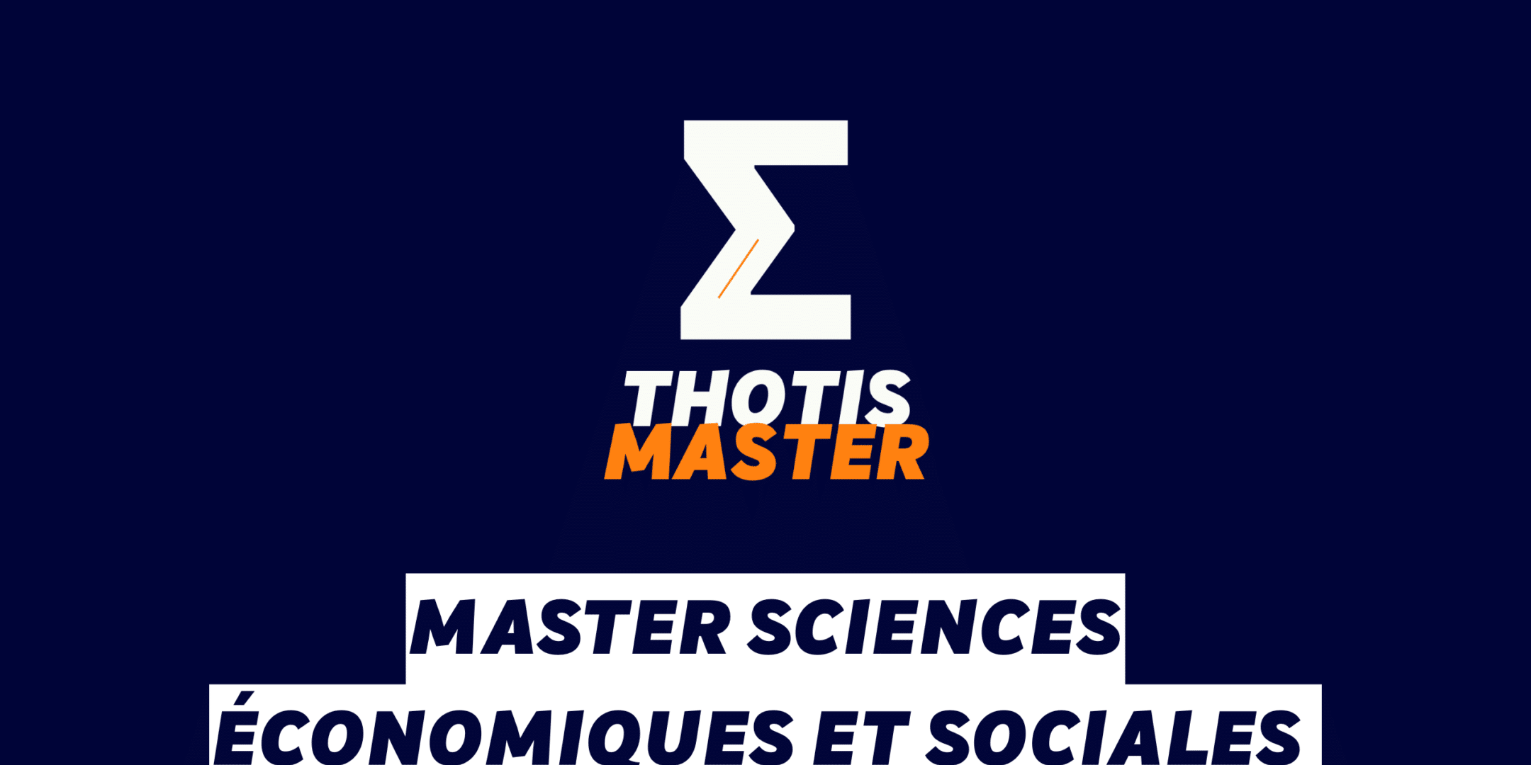 Master Sciences économiques et sociales