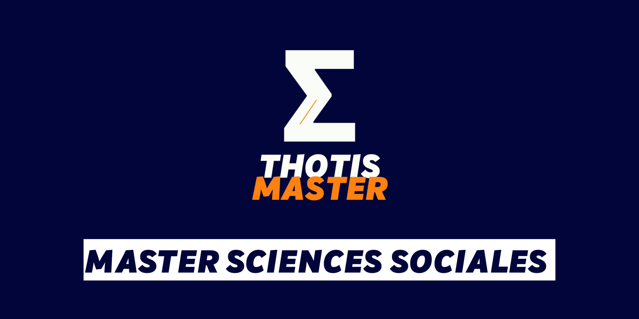 Master Sciences sociales