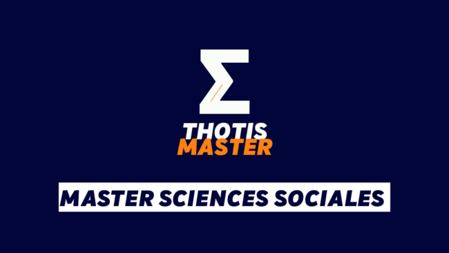 Master Sciences sociales