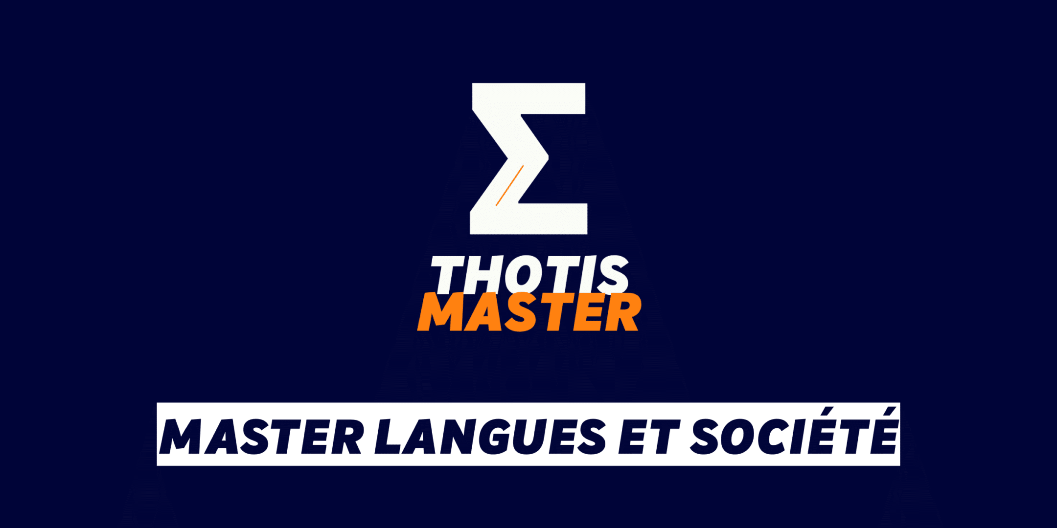 Master langues et société