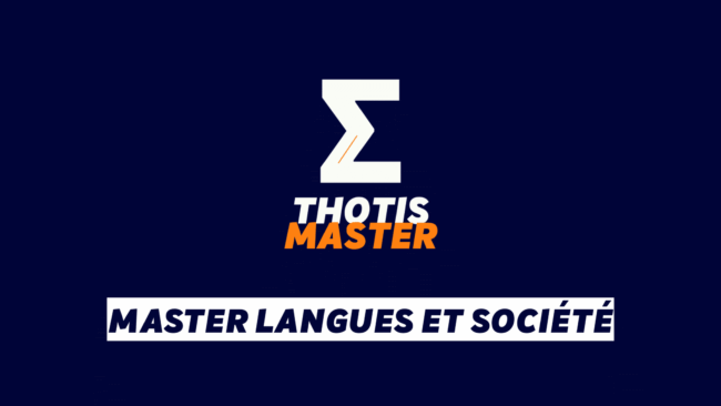 Master langues et société