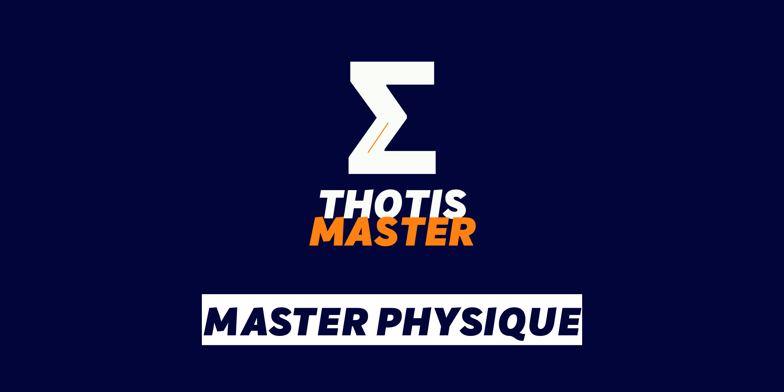 Master physique