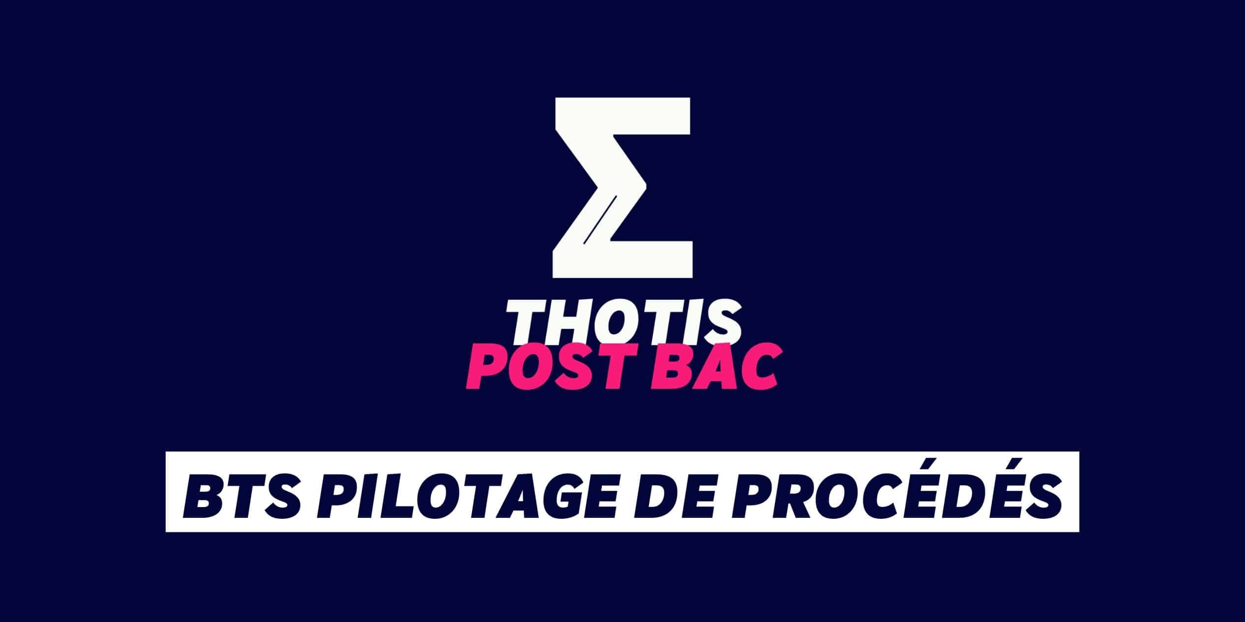 BTS Pilotage de procedes