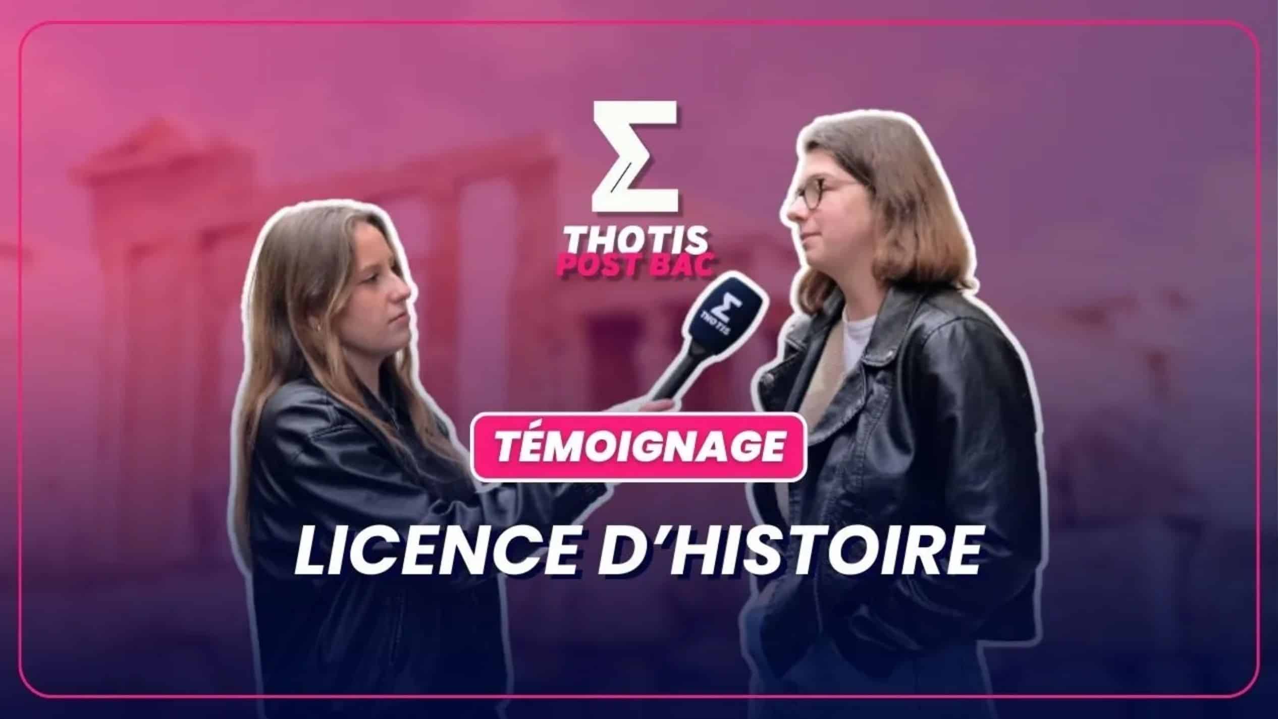 Licence d'Histoire témoignage étudiant