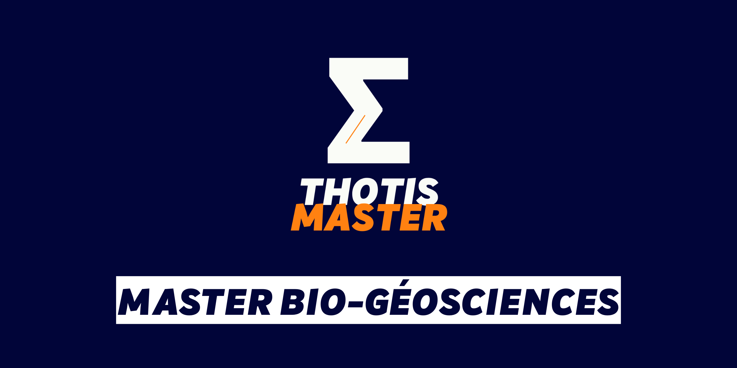 Master Bio Géosciences