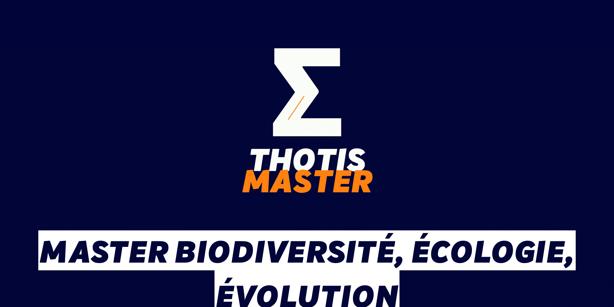 Master Biodiversité, écologie, évolution
