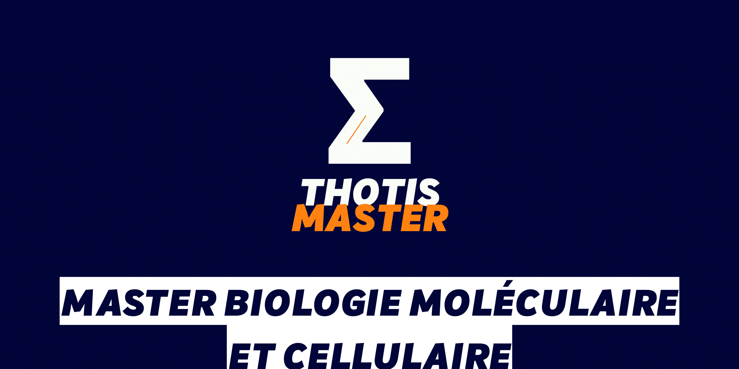 Master Biologie moléculaire et cellulaire