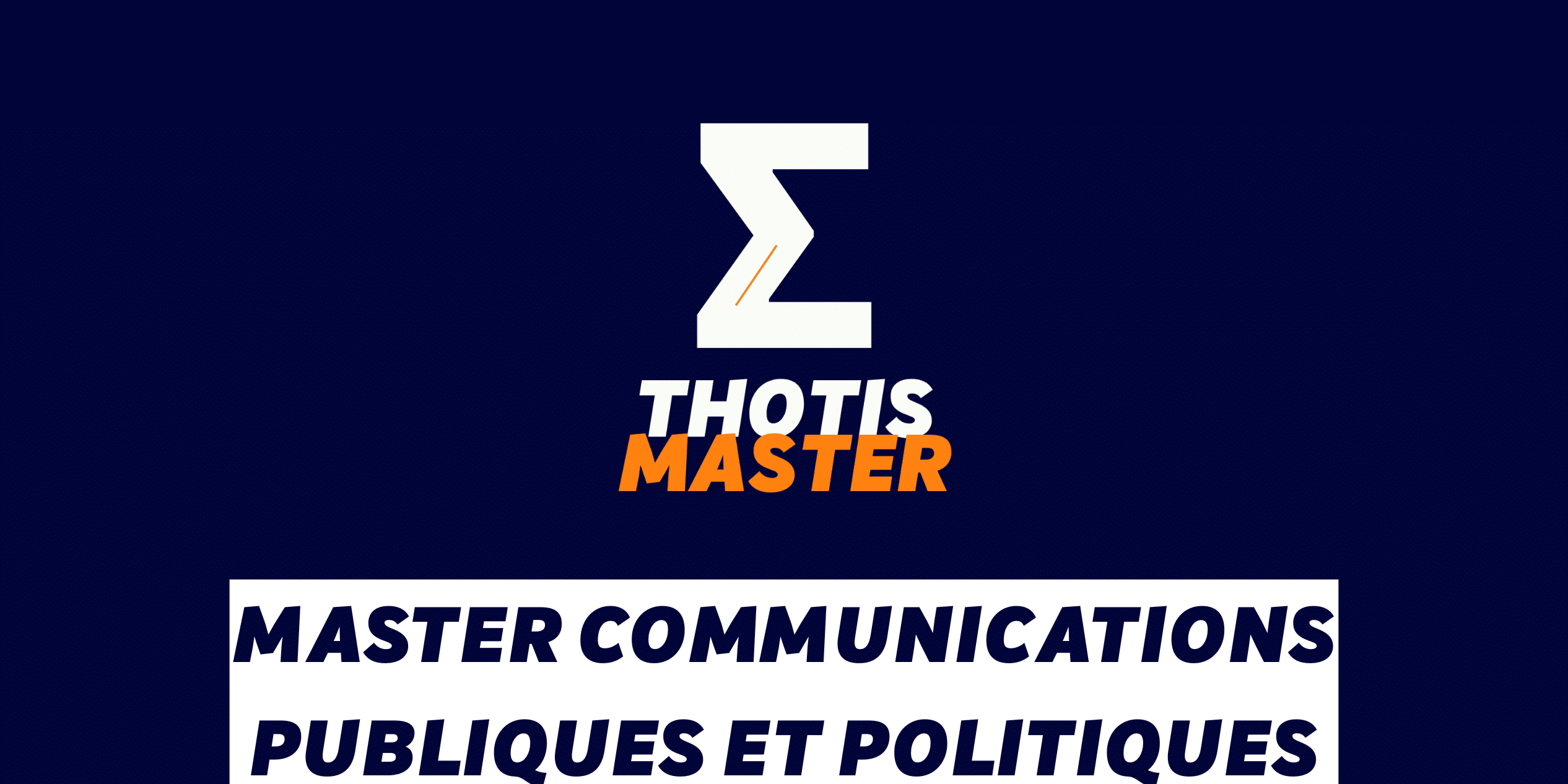 Master Communications publiques et politiques Master Communications publiques et politiques