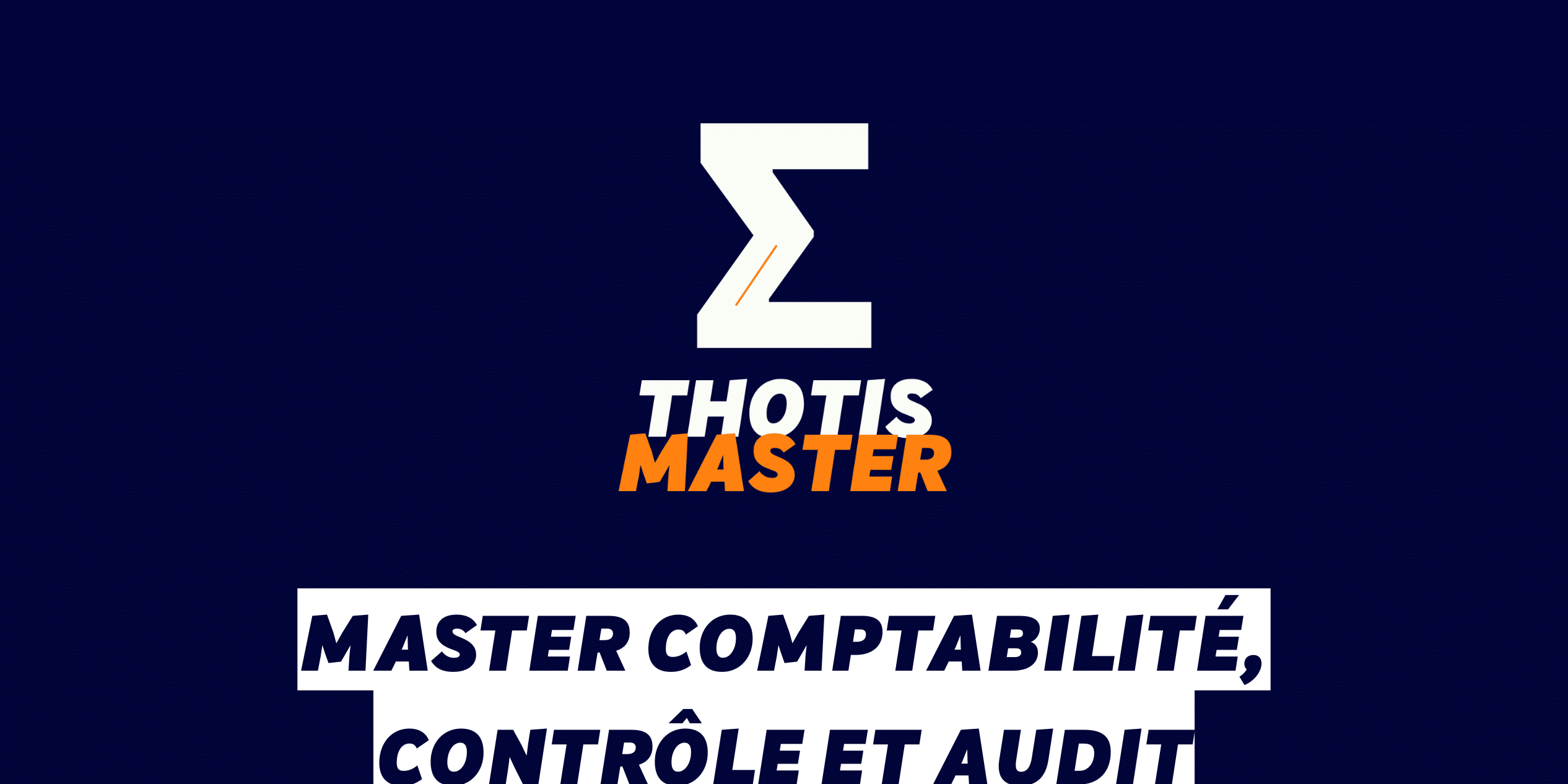 Master Comptabilité, contrôle et audit Master Comptabilité, contrôle et audit