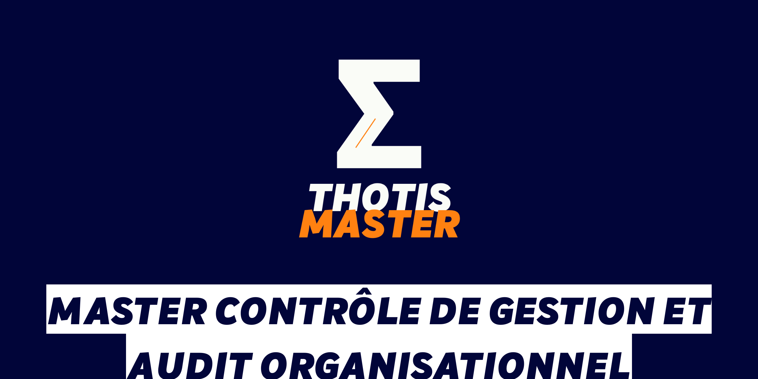 Master Contrôle de gestion et Audit organisationnel