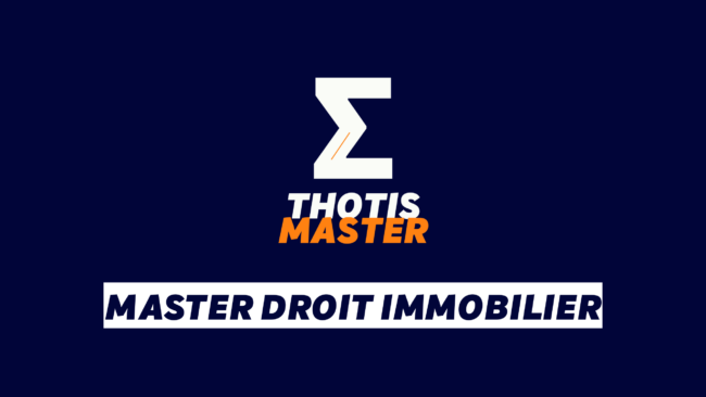 Master Droit Immobilier