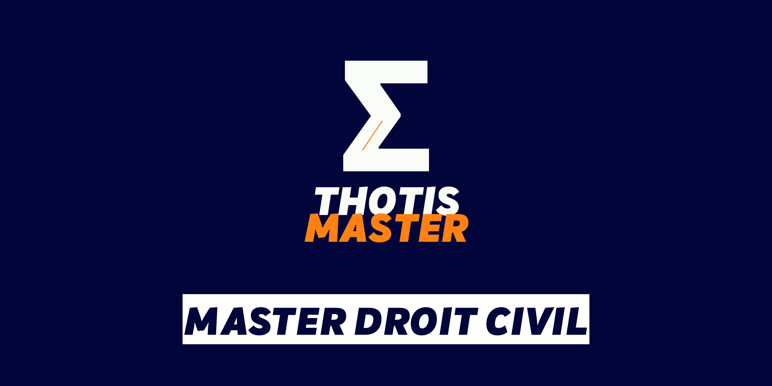 Master Droit civil