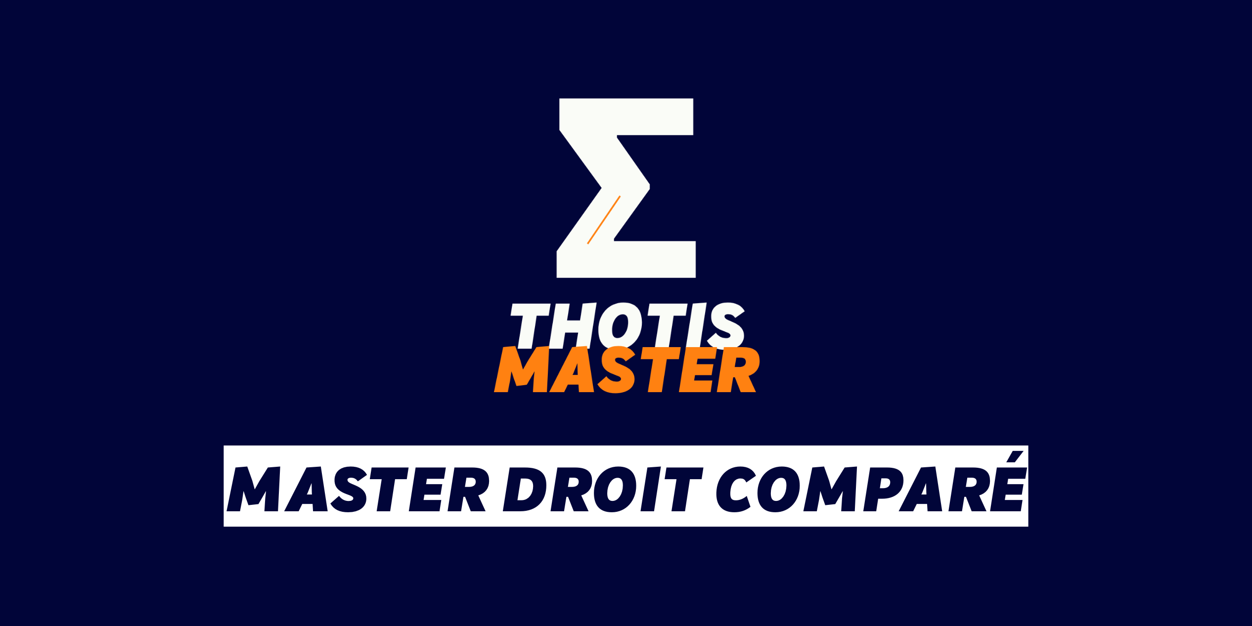 Master Droit comparé Master Droit compare