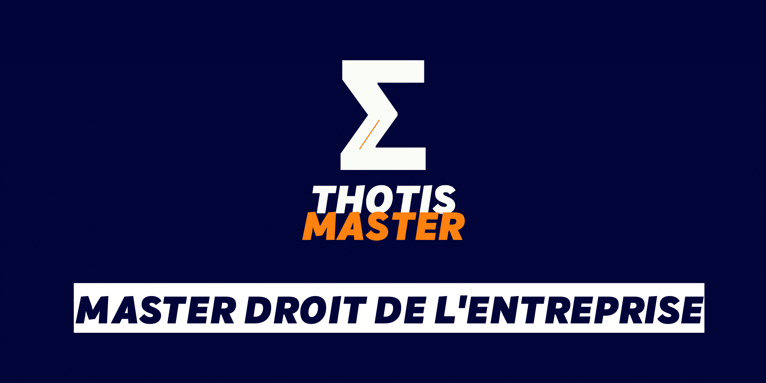 Master Droit de l'entreprise
