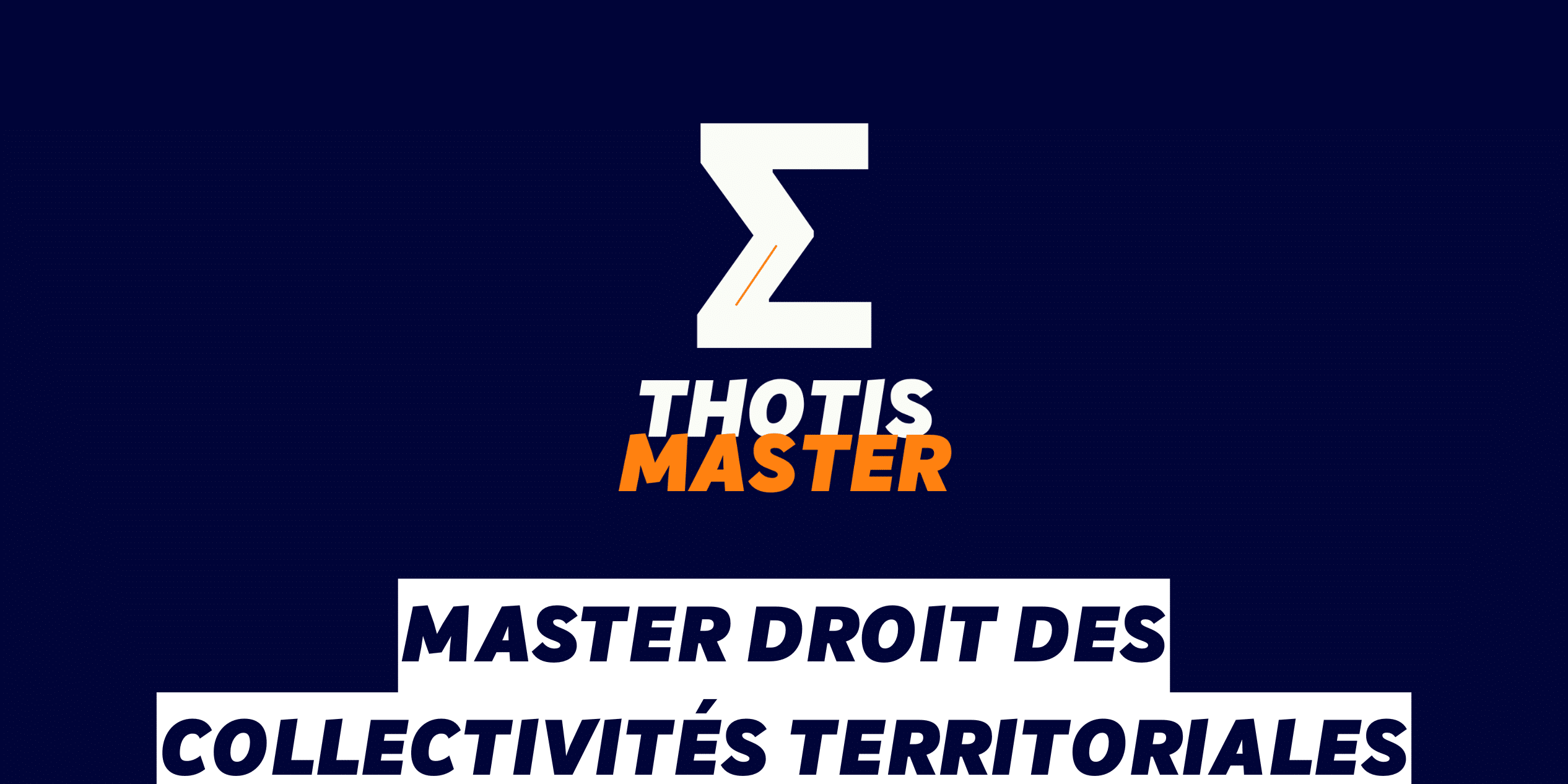 Master Droit des collectivités territoriales Master Droit des collectivités territoriales