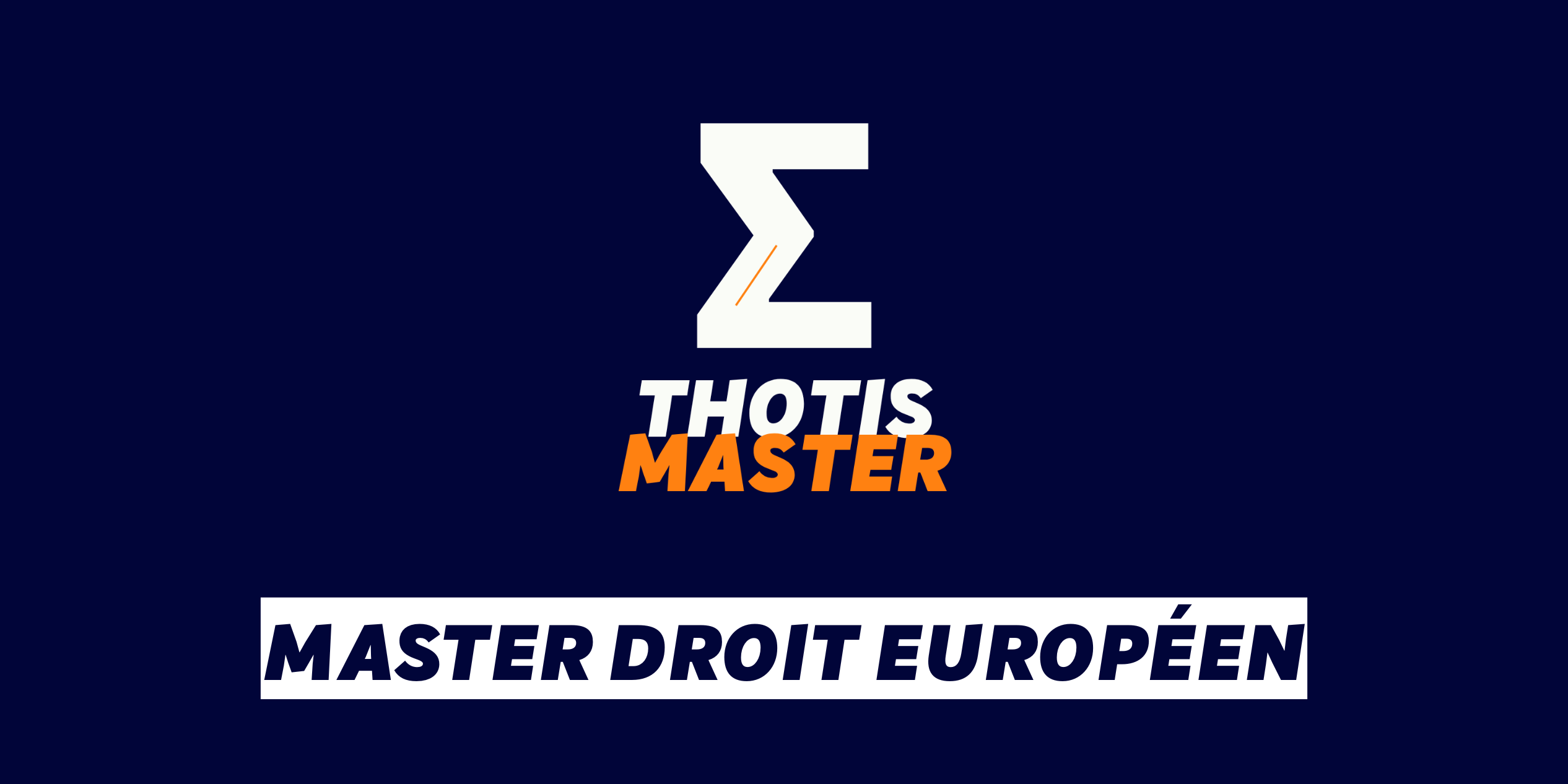 Master Droit européen