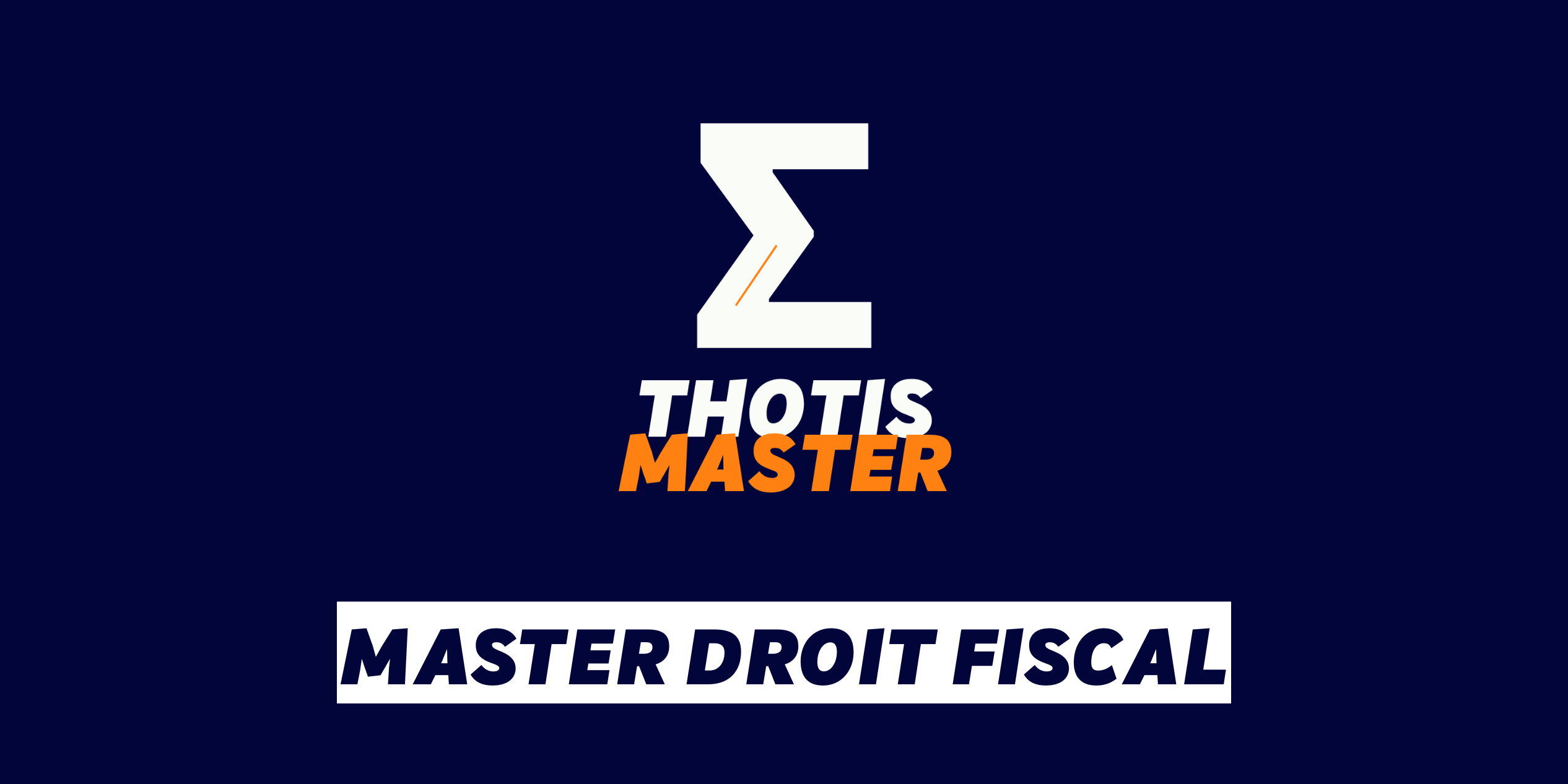 Master Droit fiscal