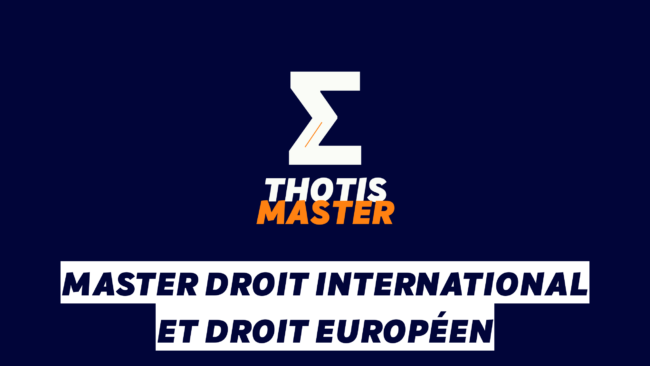 Master Droit international et droit européen