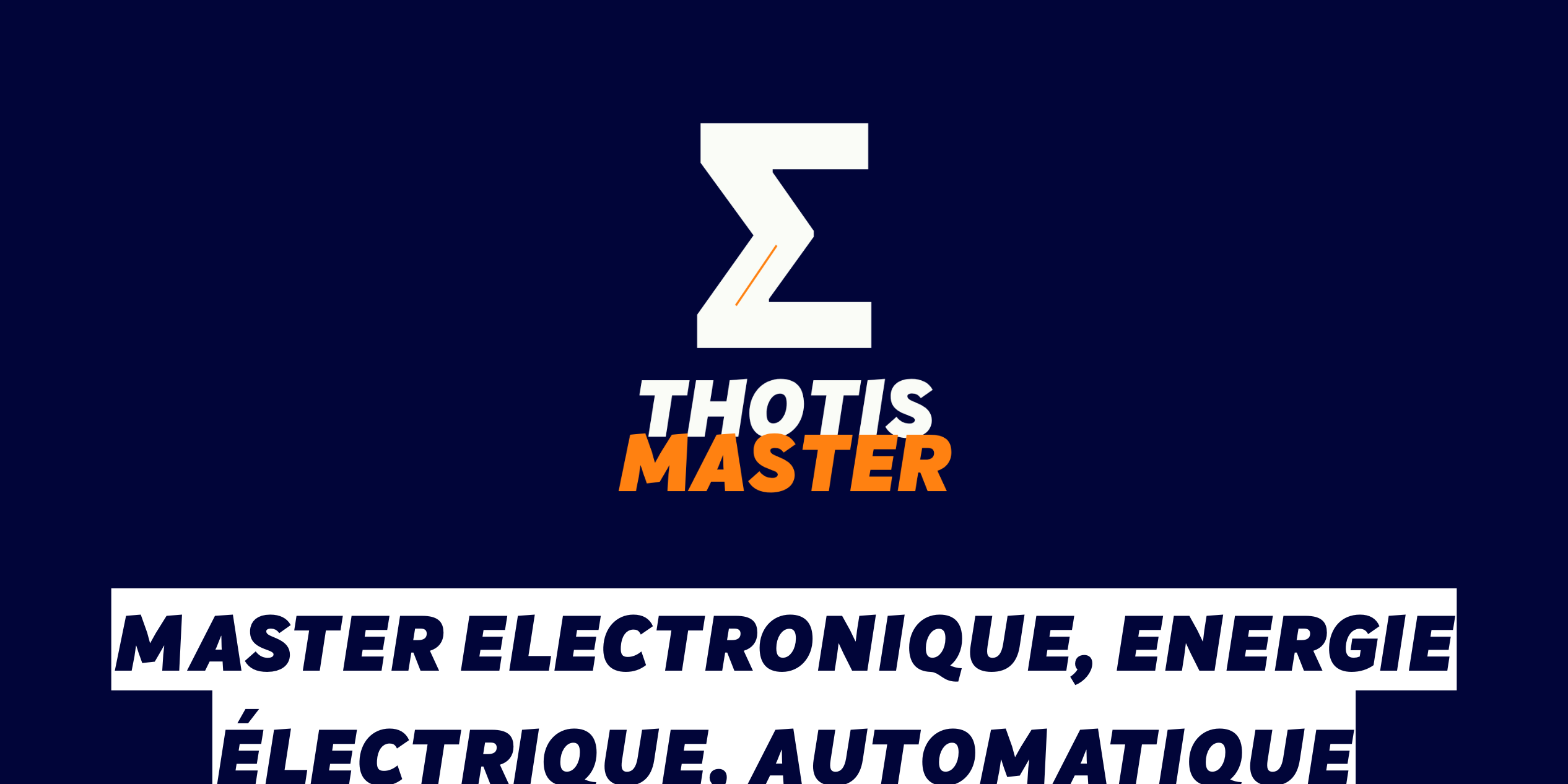Master Electronique, Energie électrique, automatique