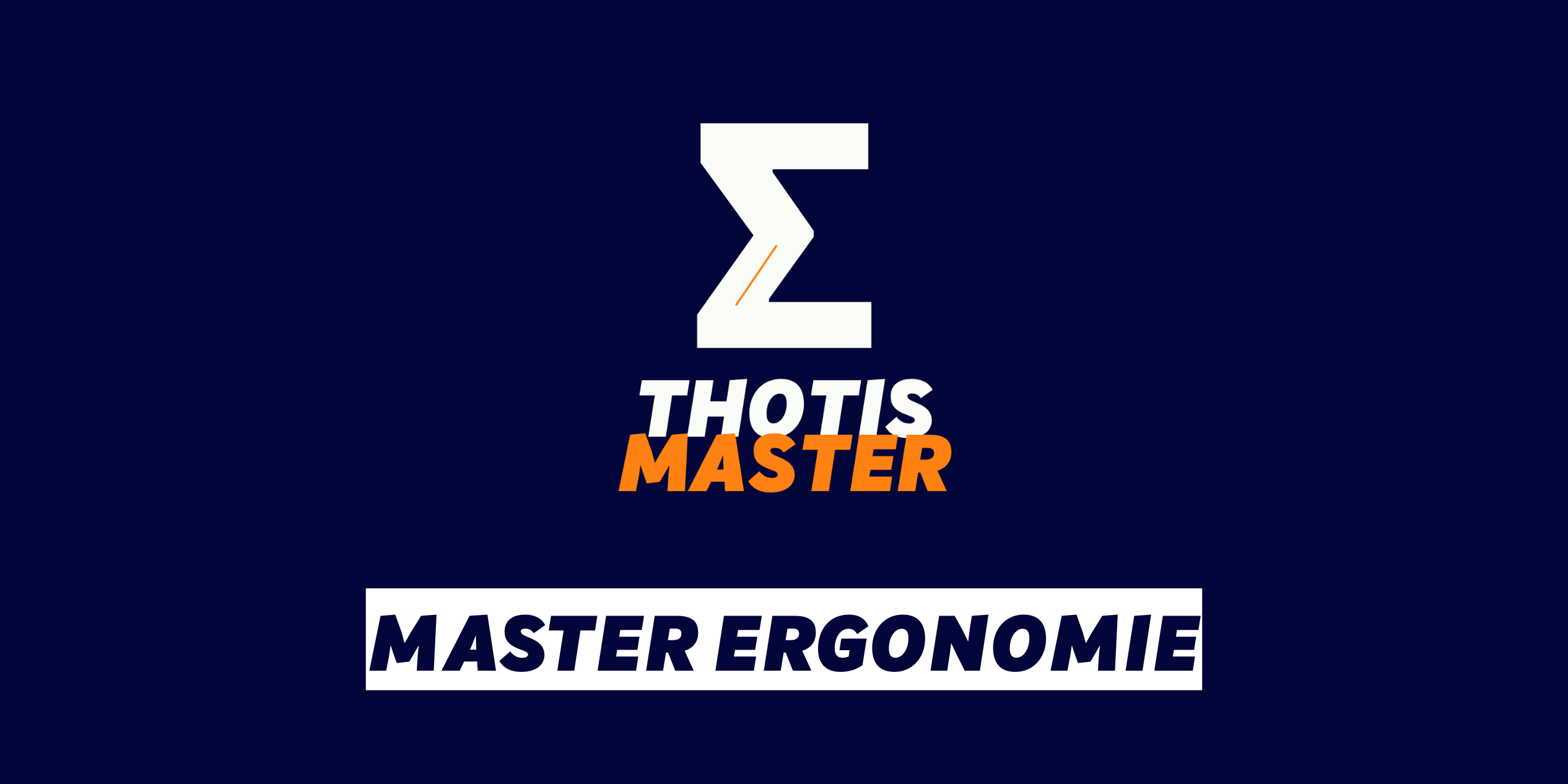 Master Ergonomie